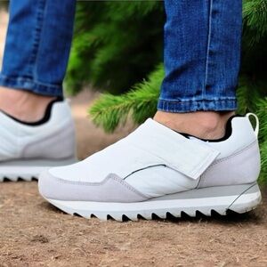 🌻NEW Merrell Alpine Moc Strap White Polar Slip-on Sneakers Women's Size 10